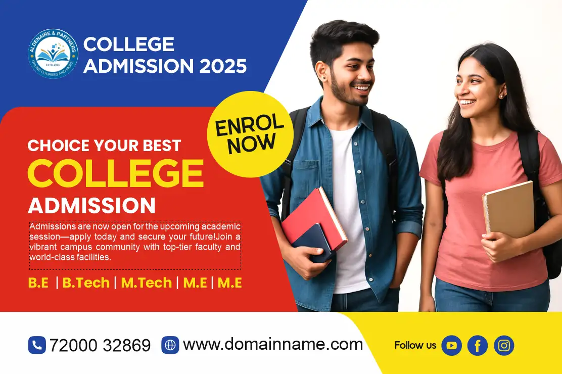 College Admission Wall poster